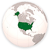 Geographical location of the USA